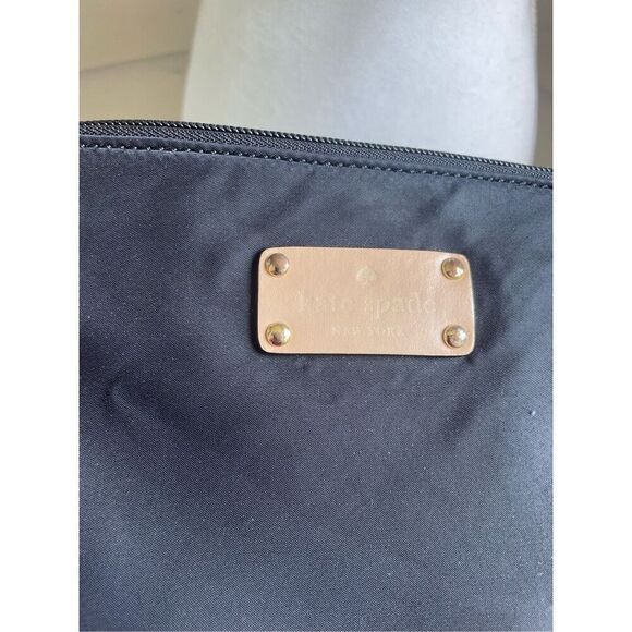 Kate Spade New York Kennedy Park Tess Crossbody Bag Black Nylon Leather - Picture 12 of 12